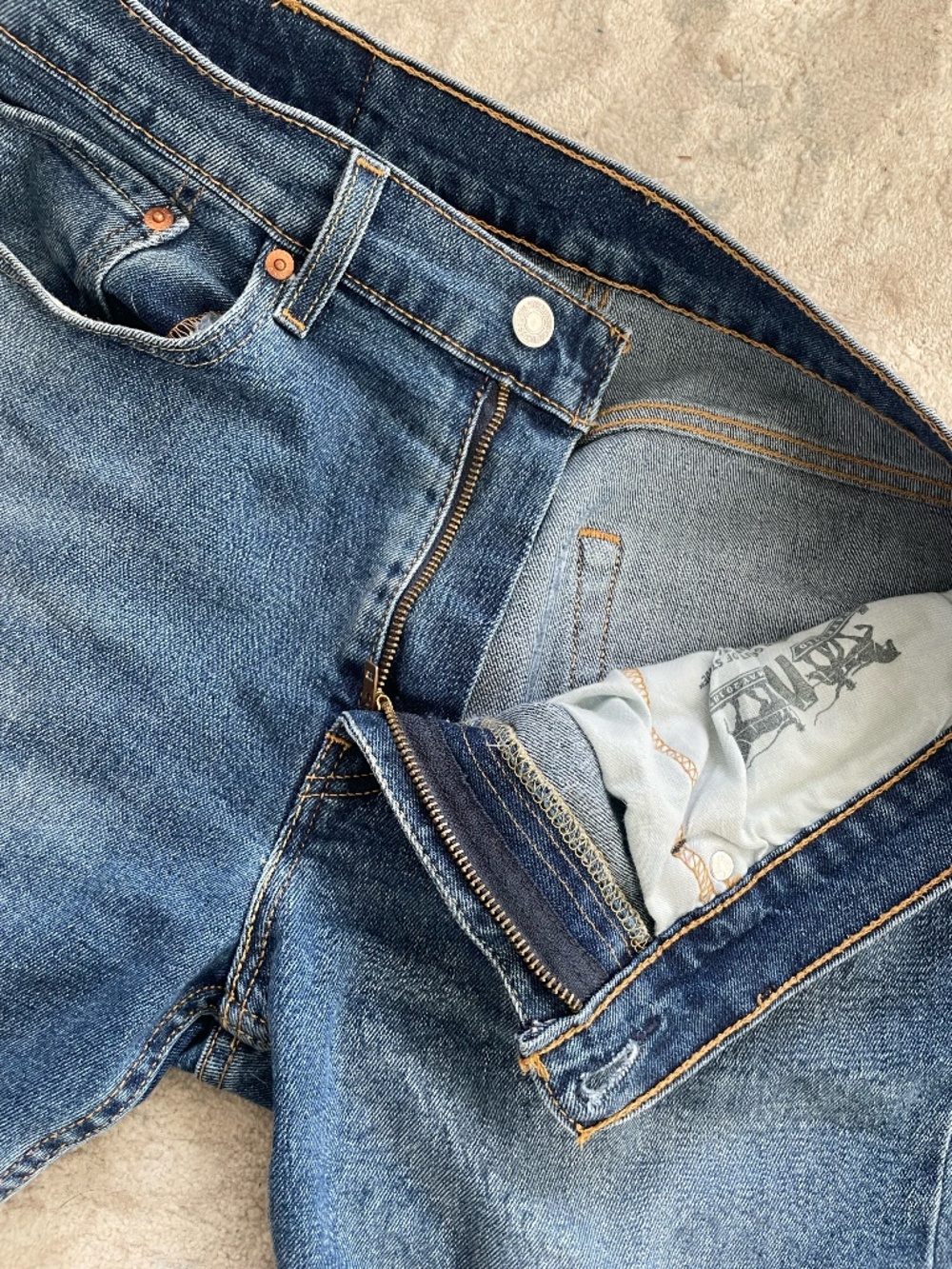 Levi's 512 Slim Taper Jeans | Goldenrod | 32x32 - Picture 9 of 11